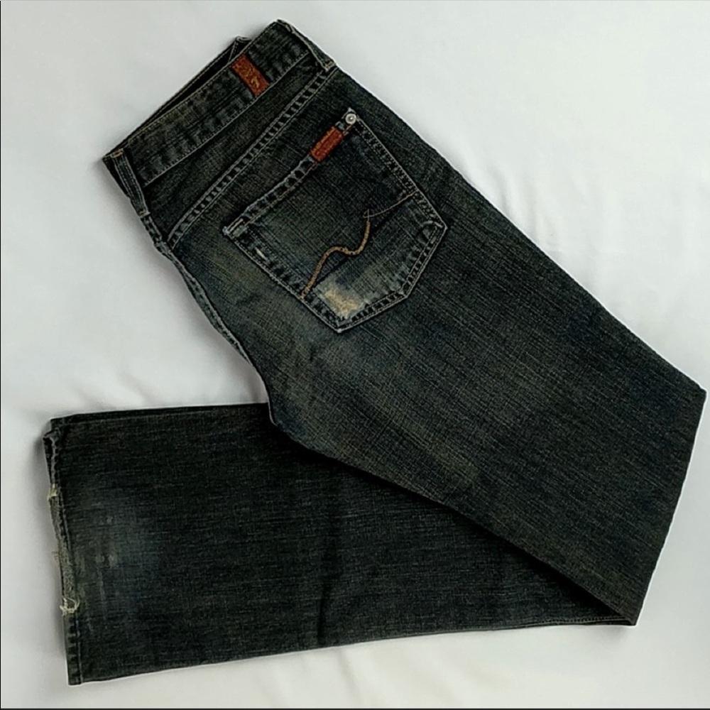 Seven for All Mankind Distressed Bootcut Jeans